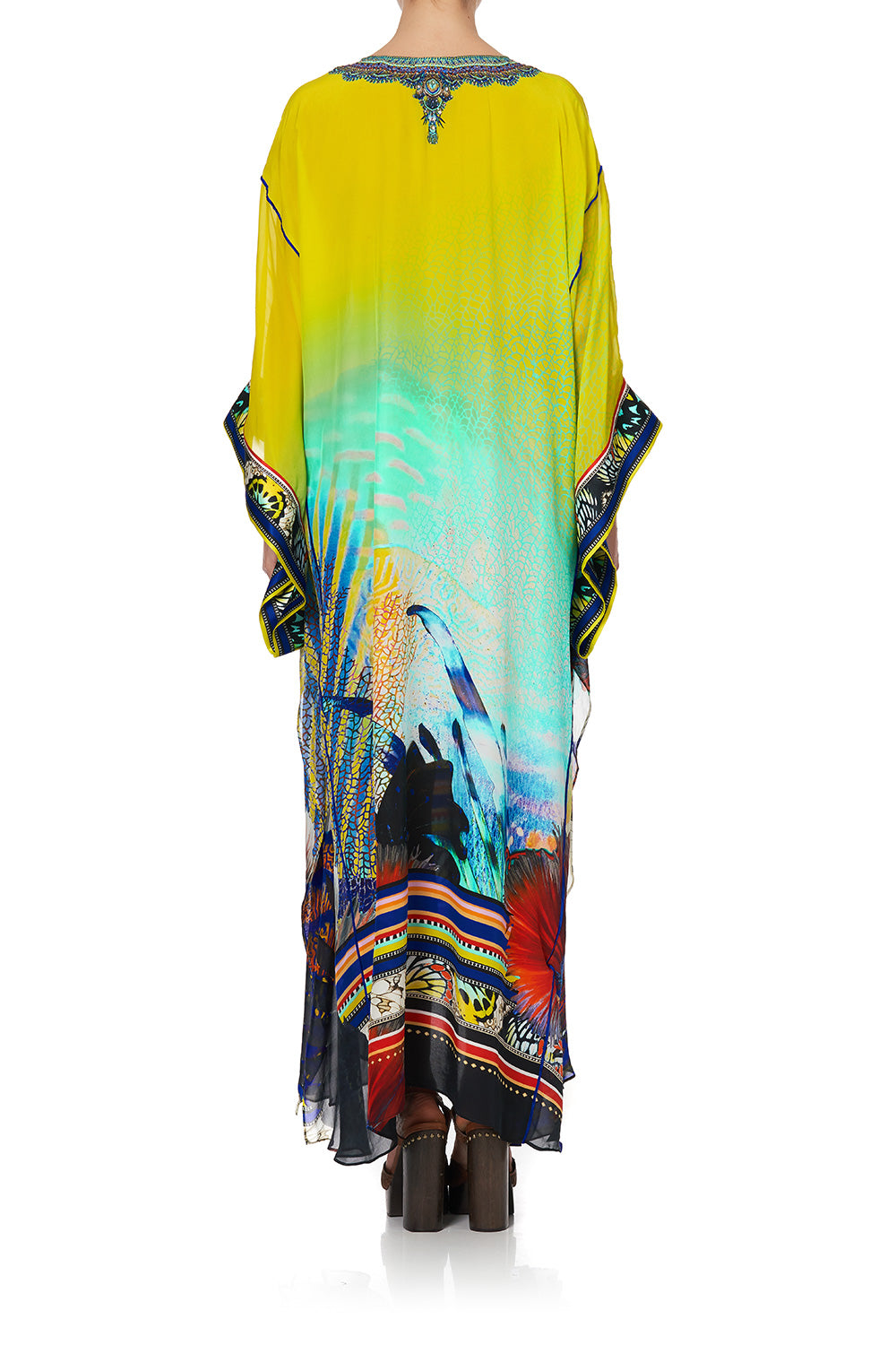 KAFTAN WITH SHEER SLEEVE SOUTHERN MERMAID