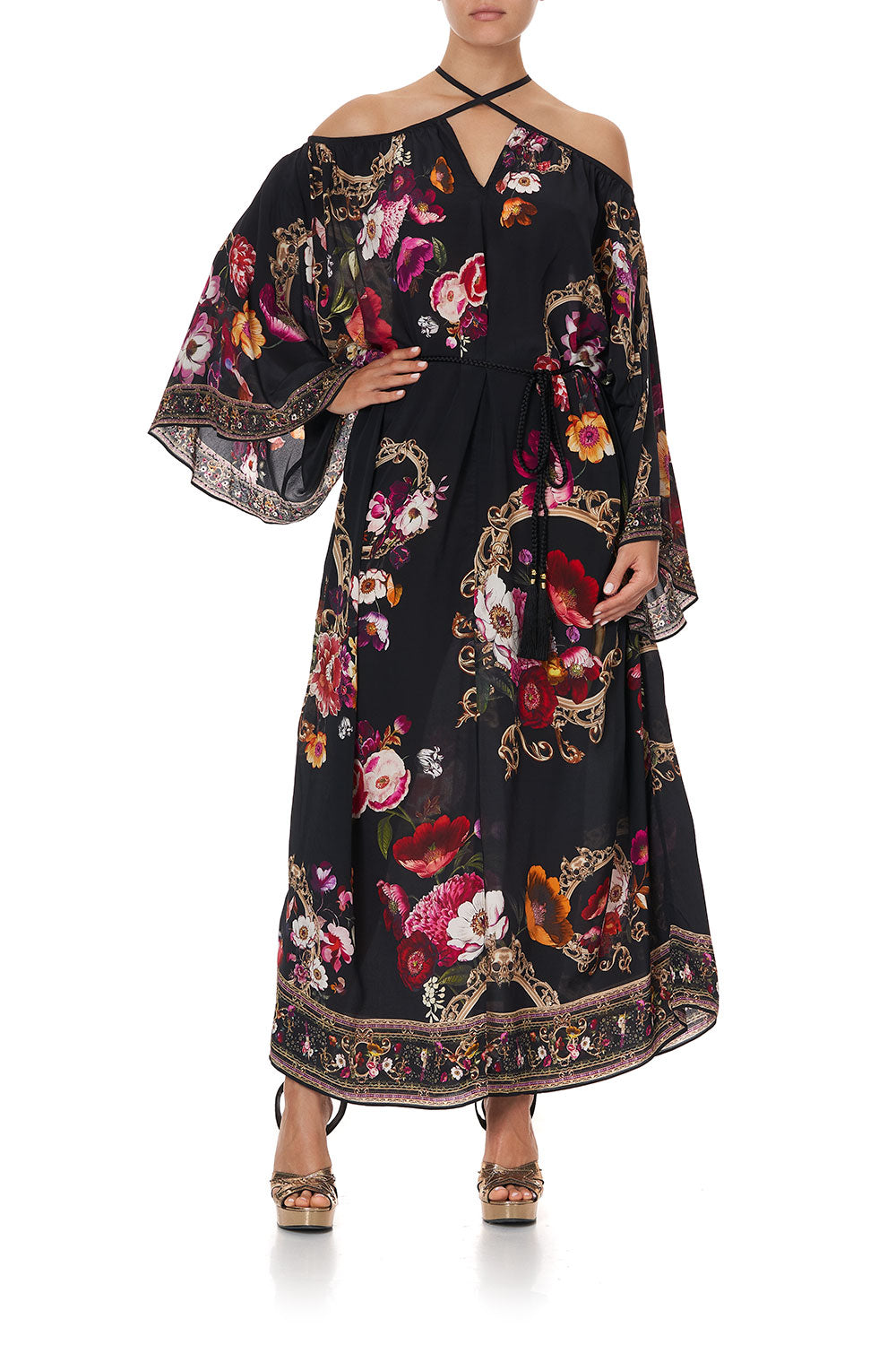 KEYHOLE NECK LONG KAFTAN MIRROR MIRROR