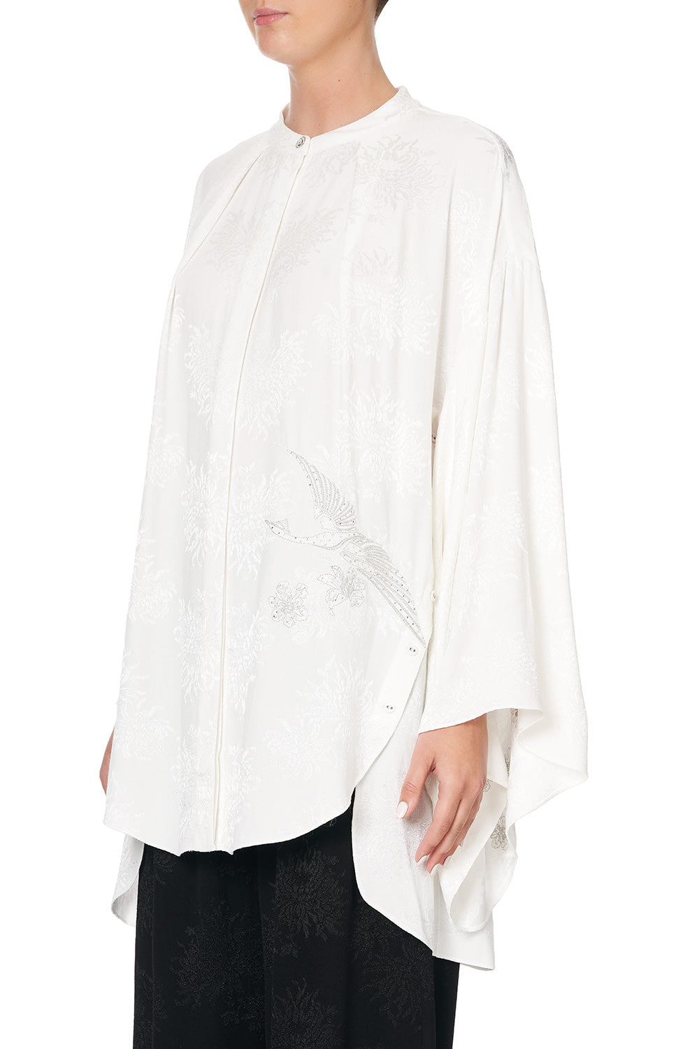 KIMONO SLEEVE BLOUSE SILVER LININGS