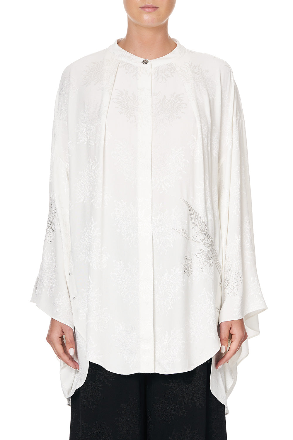 KIMONO SLEEVE BLOUSE SILVER LININGS