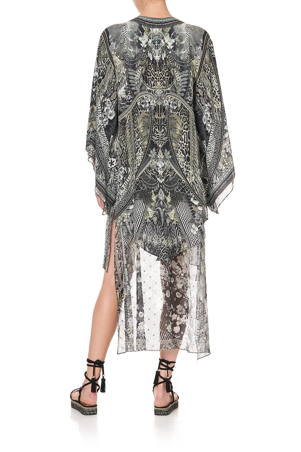 KIMONO WITH LONG UNDERLAYER ONE TRIBE