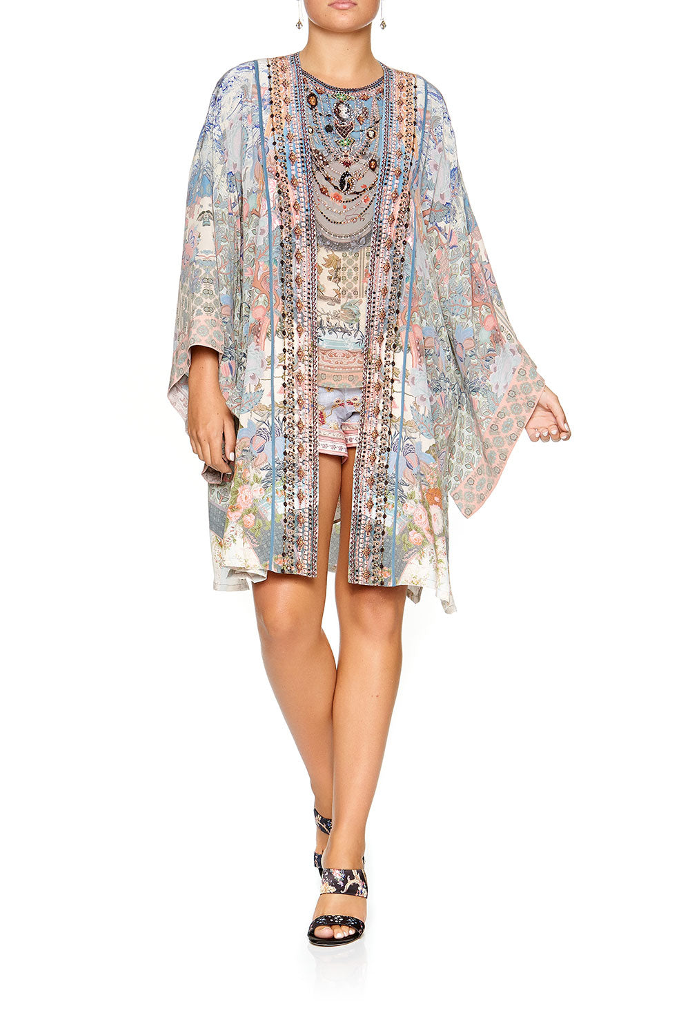CAMILLA KIMONO WITH TIE BELT BLANCHES BLESSING