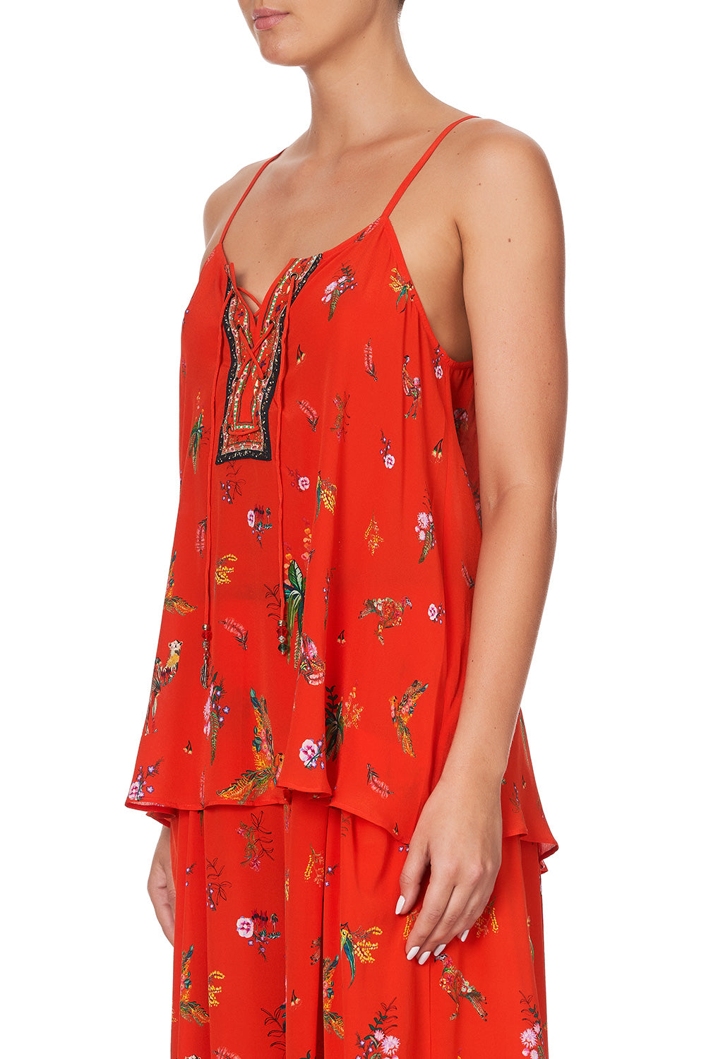 LACE UP FRONT CAMI CINEMA PARADISO