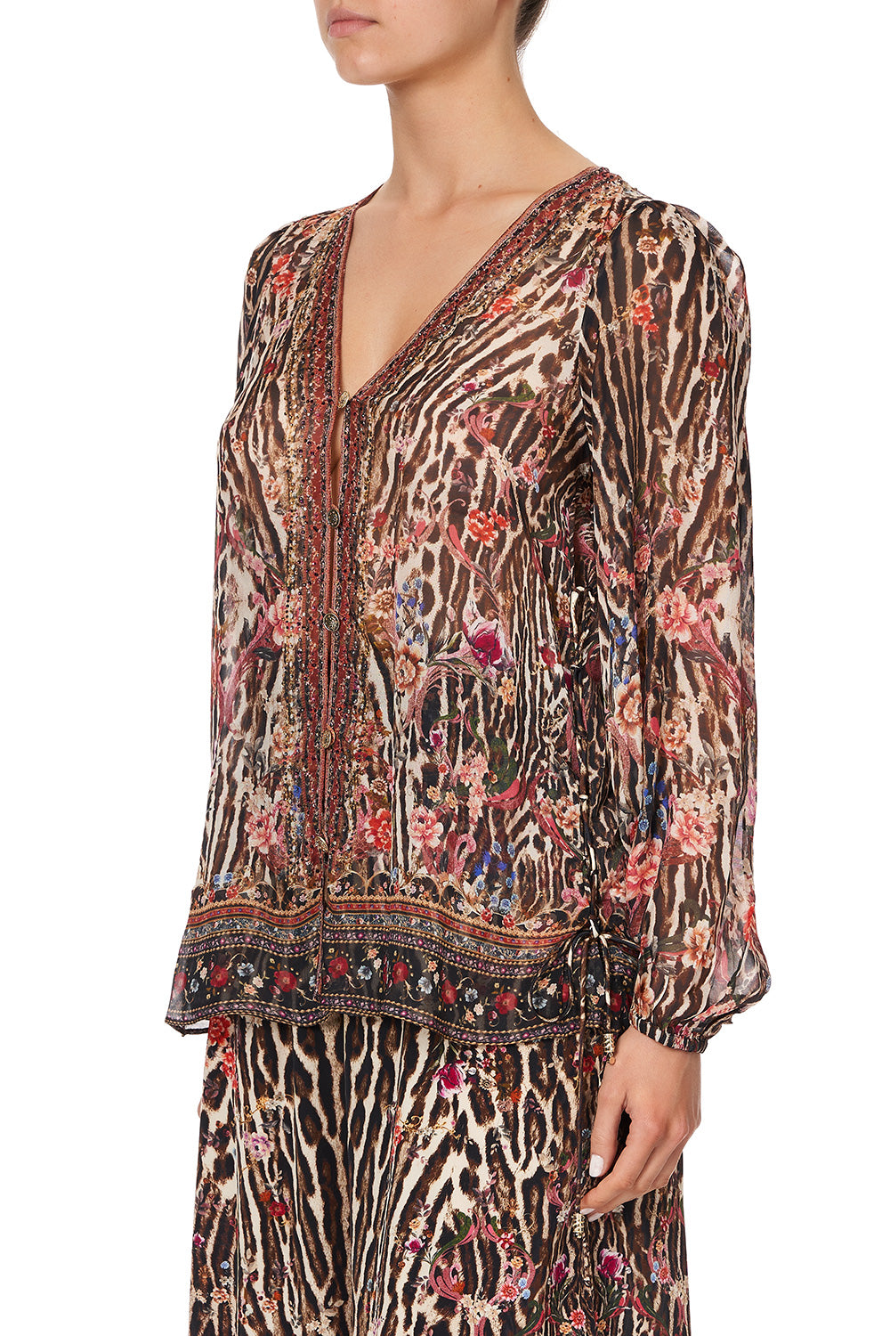 LACE UP SIDE BLOUSE LIV A LITTLE