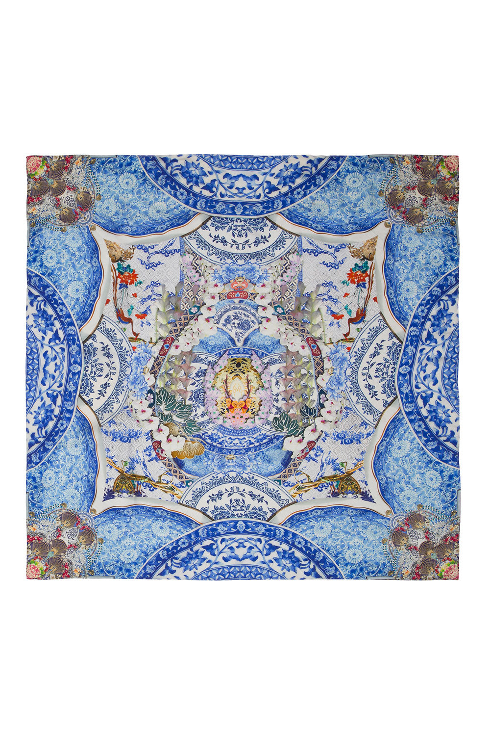 CAMILLA LARGE SQUARE SCARF GEISHA GATEWAYS