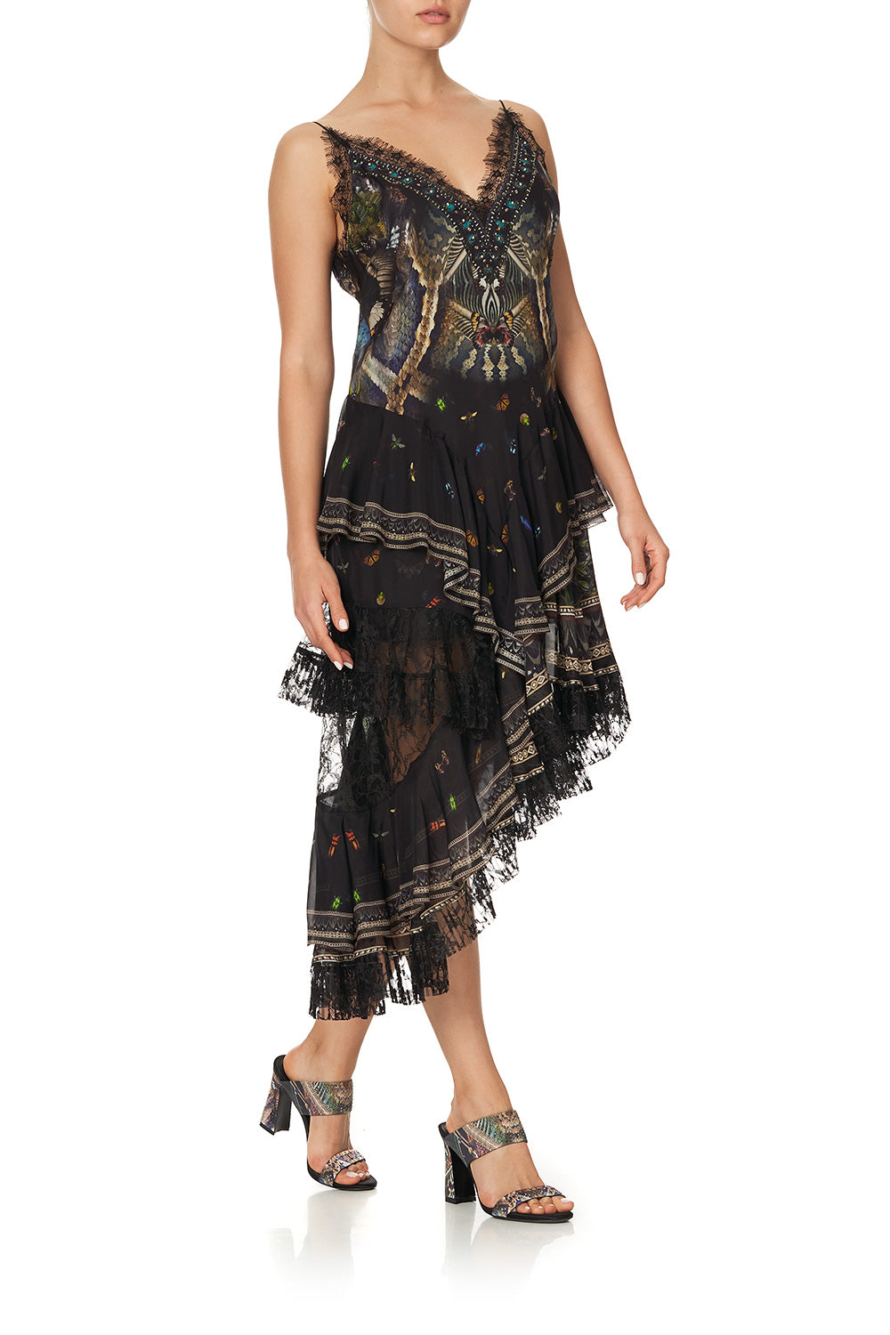 LAYERED ASYMMETRICAL DRESS MATERNAL INSTINCT