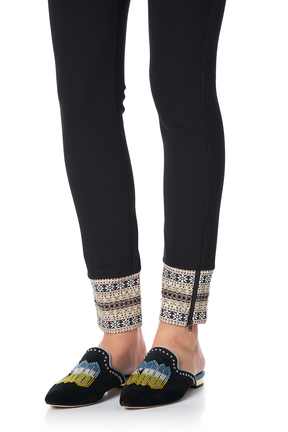 LEGGINGS WITH CONTRAST CUFF BOTANICAL CHRONICLES