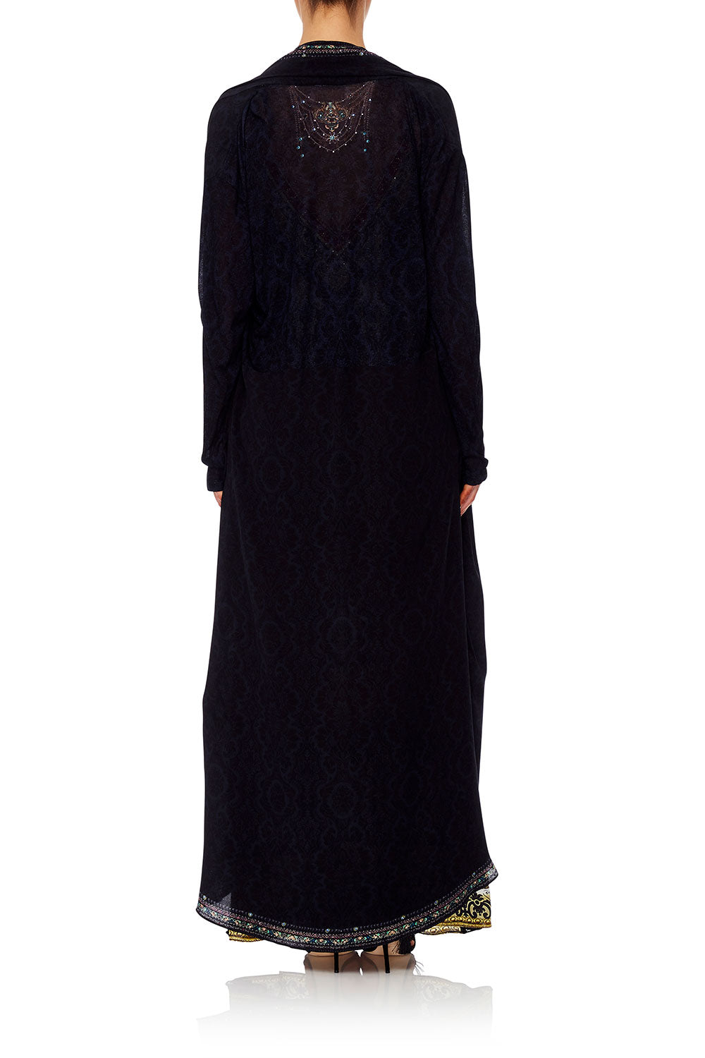 CAMILLA LONG CASUAL JACKET WITH POCKETS MIDNIGHT MEETING