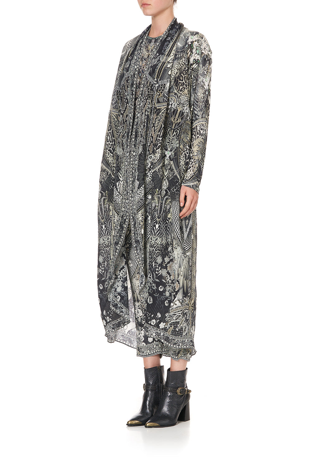 LONG CASUAL JACKET WITH POCKETS ONE TRIBE