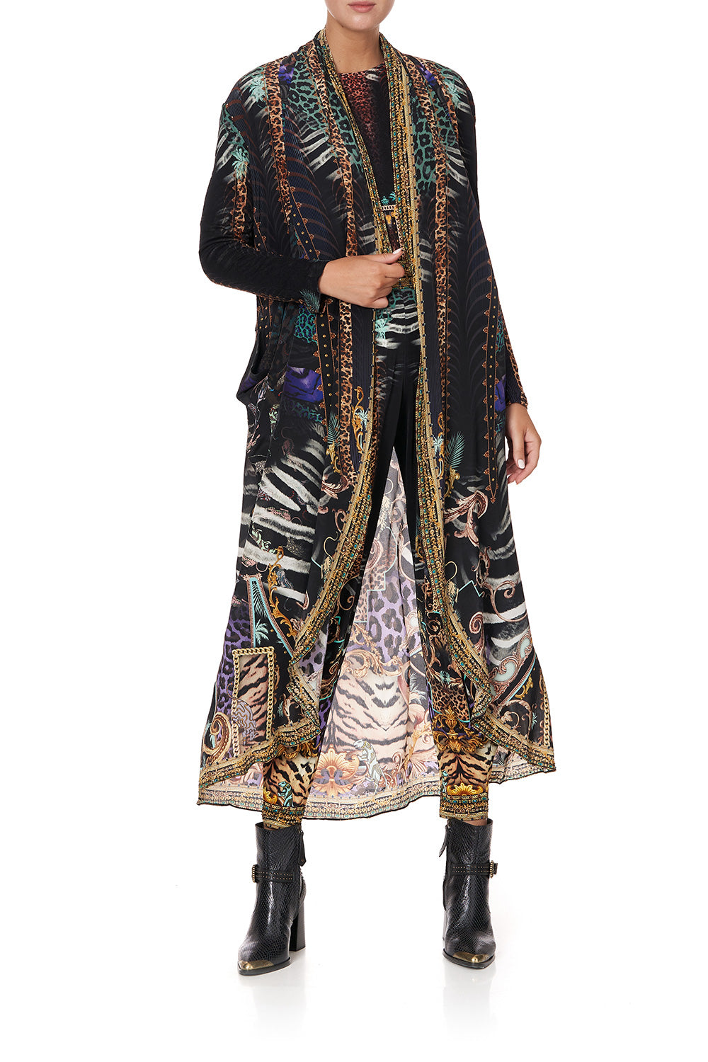 LONG CASUAL JACKET WITH POCKETS SHES GOT GRACE