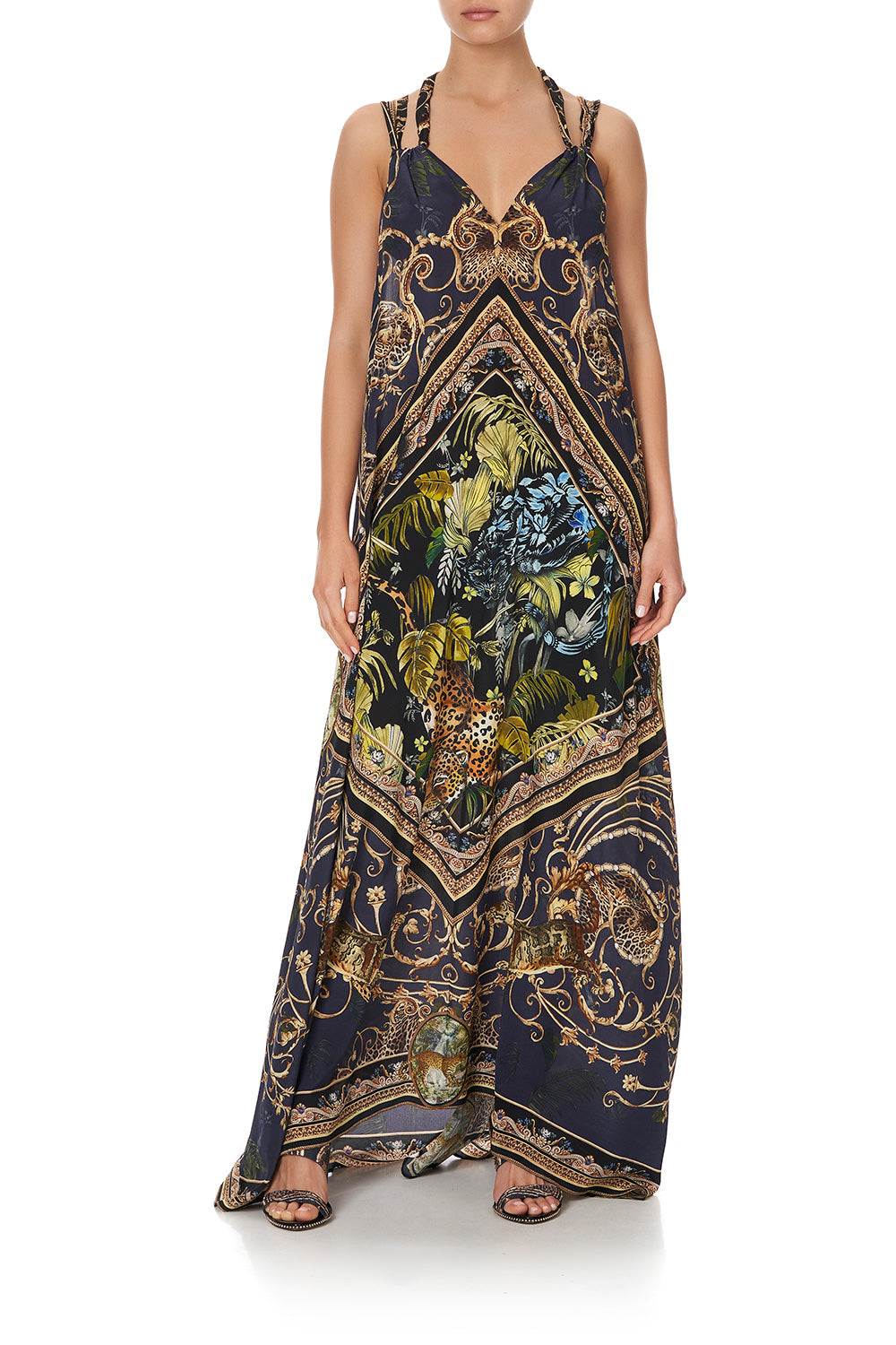 LONG DRESS WITH HALTER NECKLINE SEVEN DAY WEEKEND