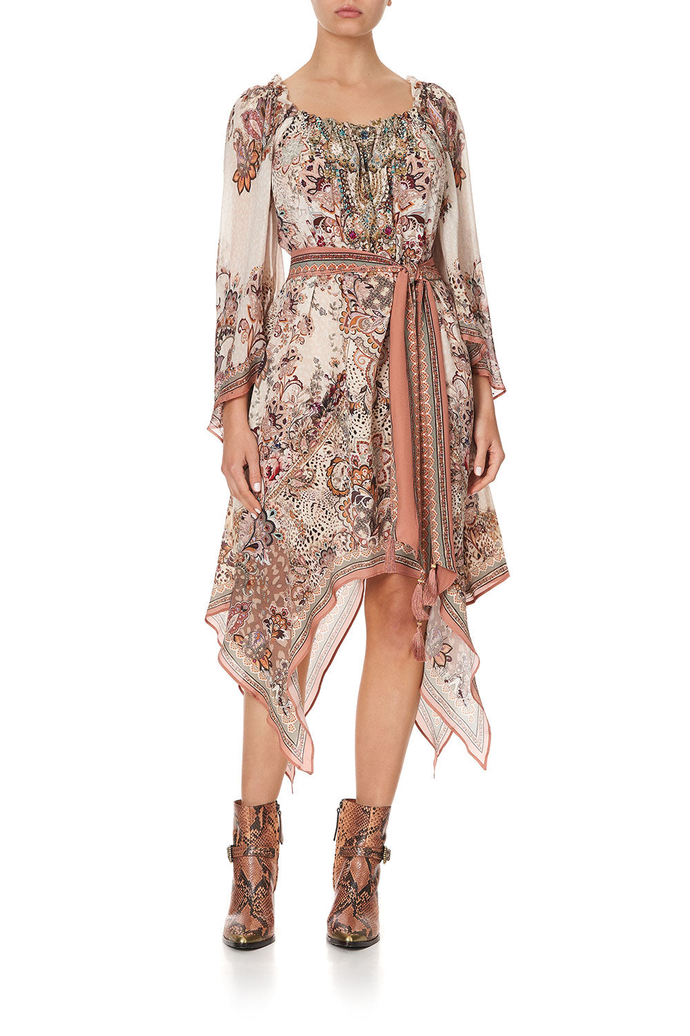 LONG DRESS WITH HANDKERCHIEF HEM TALES OF TALITHA