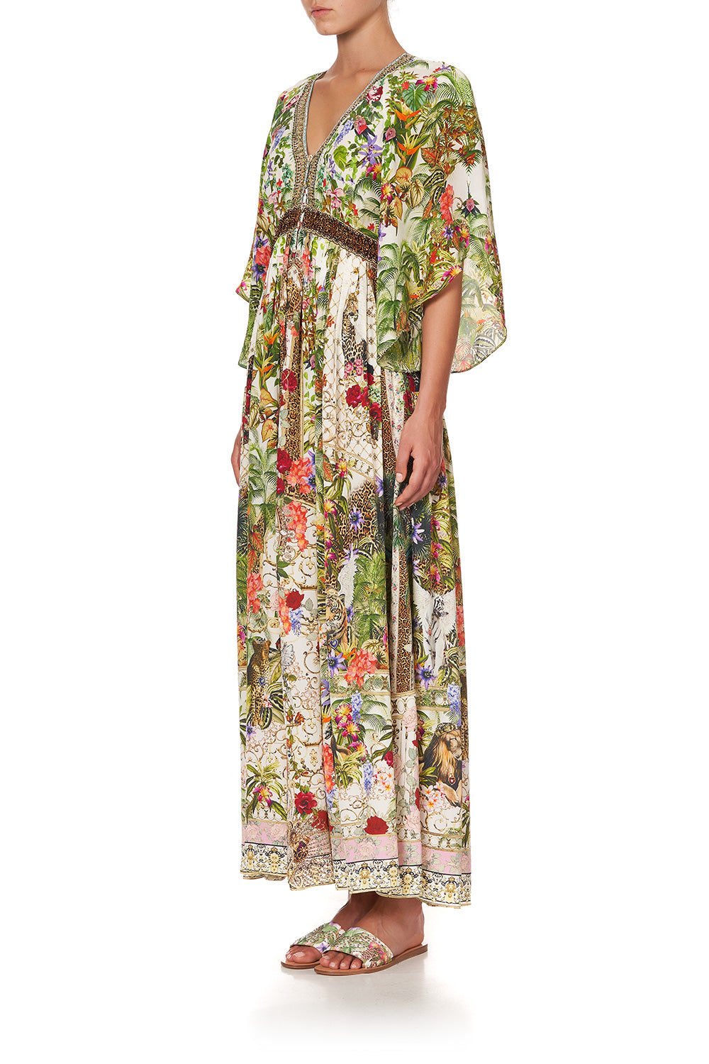 LONG DRESS WITH SMOCKED WAIST FAIR VERONA