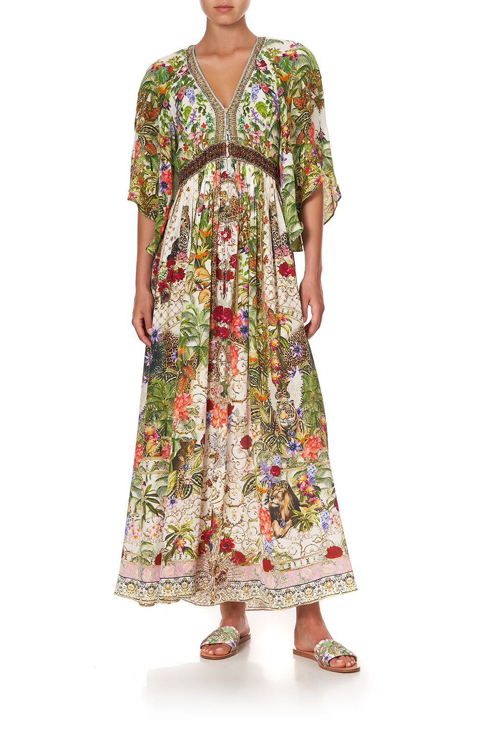 LONG DRESS WITH SMOCKED WAIST FAIR VERONA