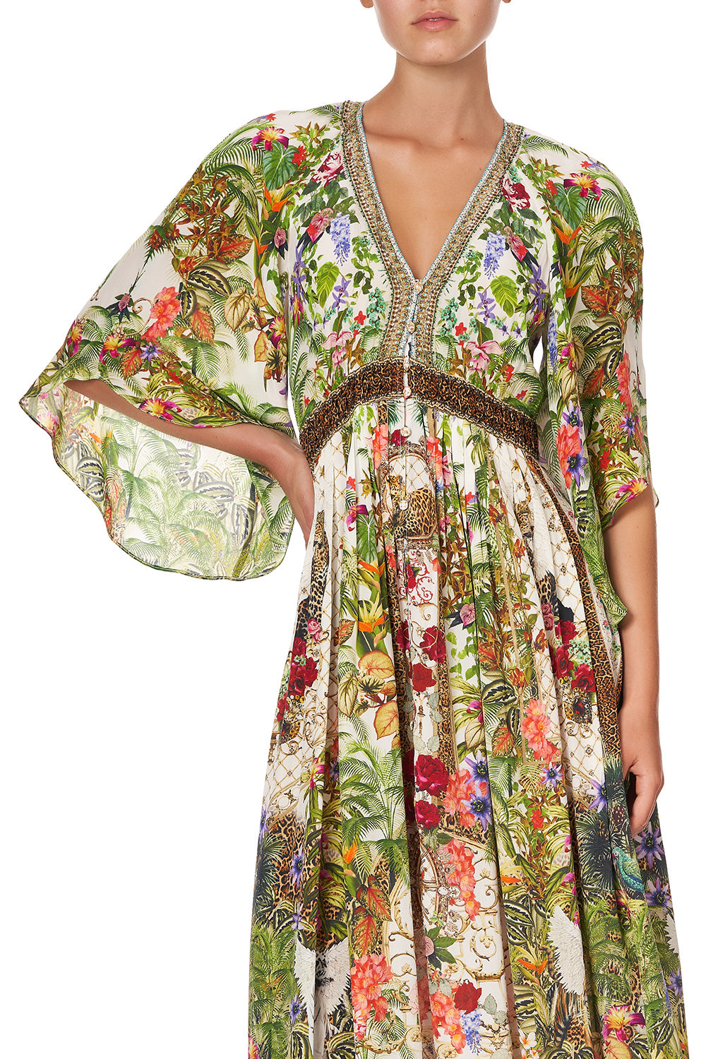 LONG DRESS WITH SMOCKED WAIST FAIR VERONA