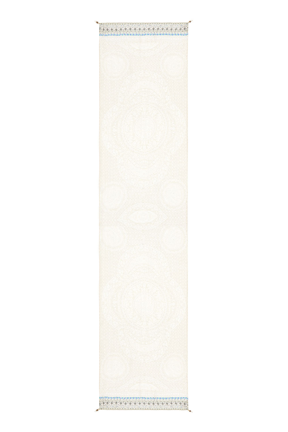 CAMILLA LONG SCARF DENTELLE BLANCHE