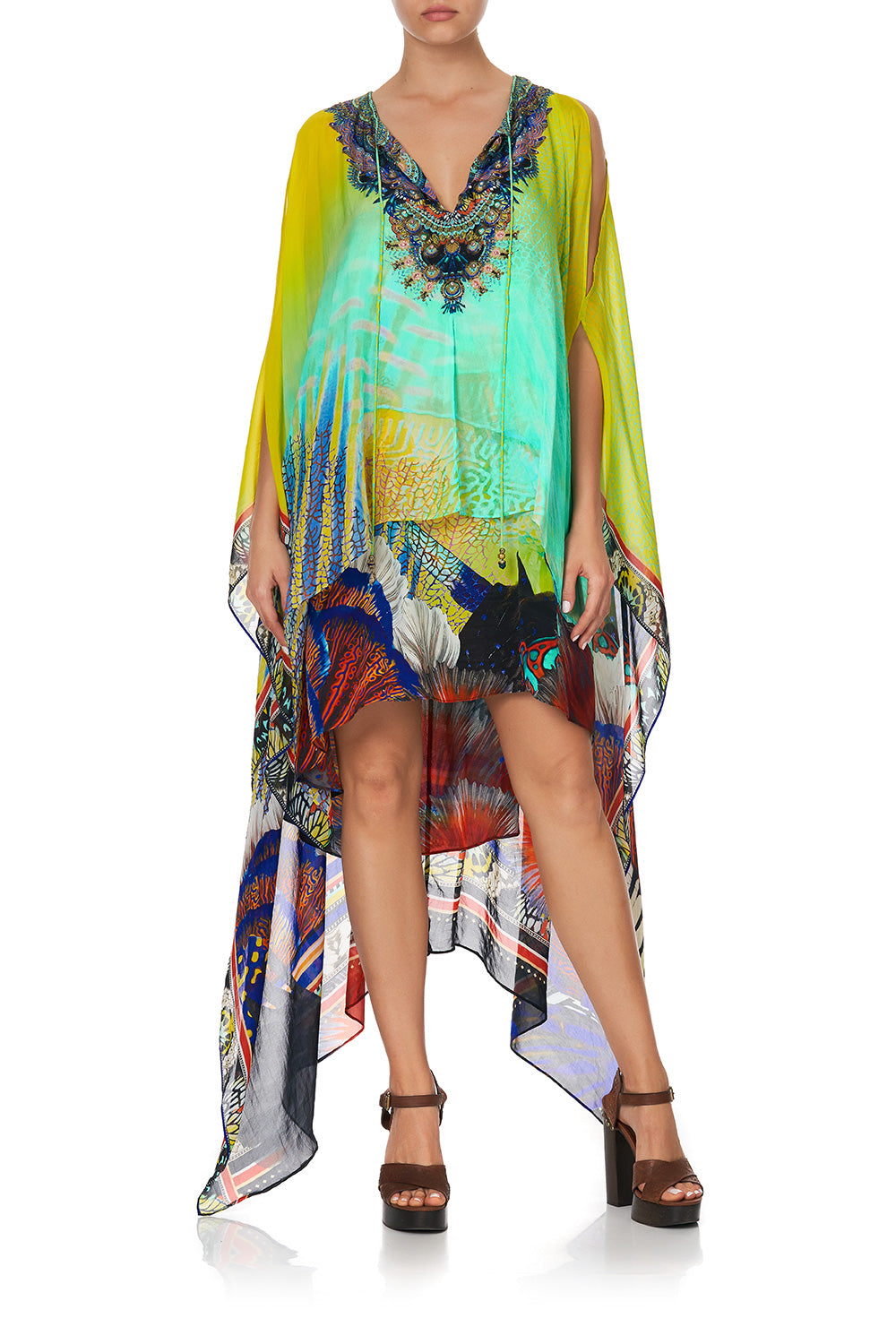 LONG SHEER OVERLAY DRESS SOUTHERN MERMAID