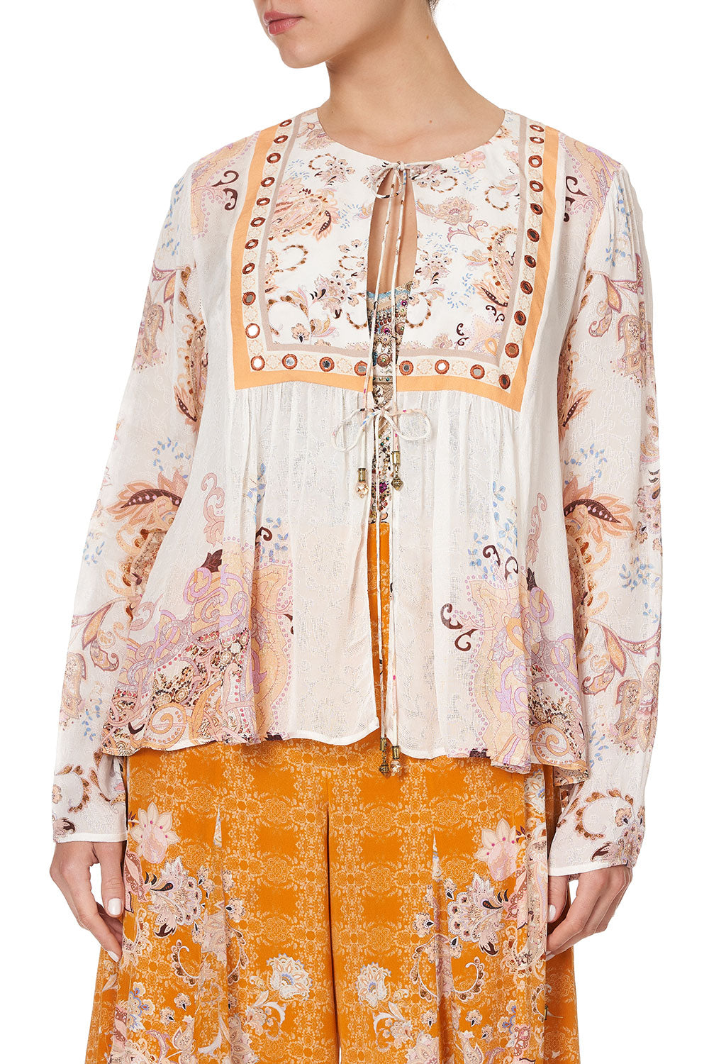 LONG SLEEVE BIB TOP MARRAKESH MAIDEN