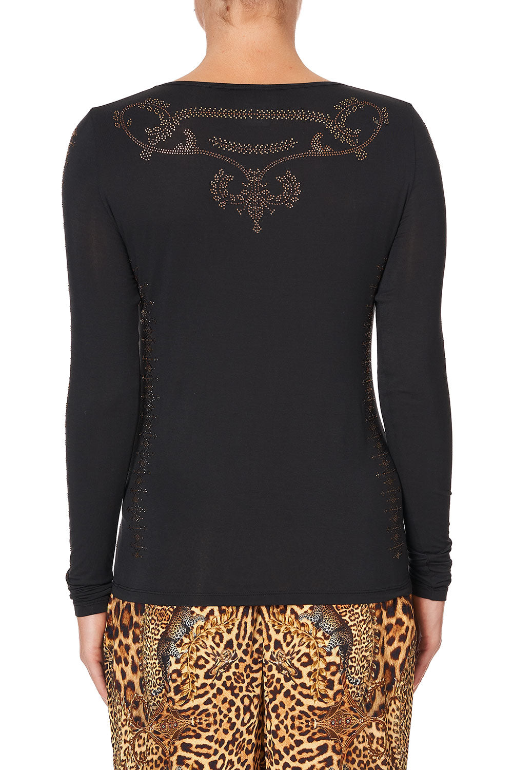 LONG SLEEVE FITTED TOP LADY LODGE