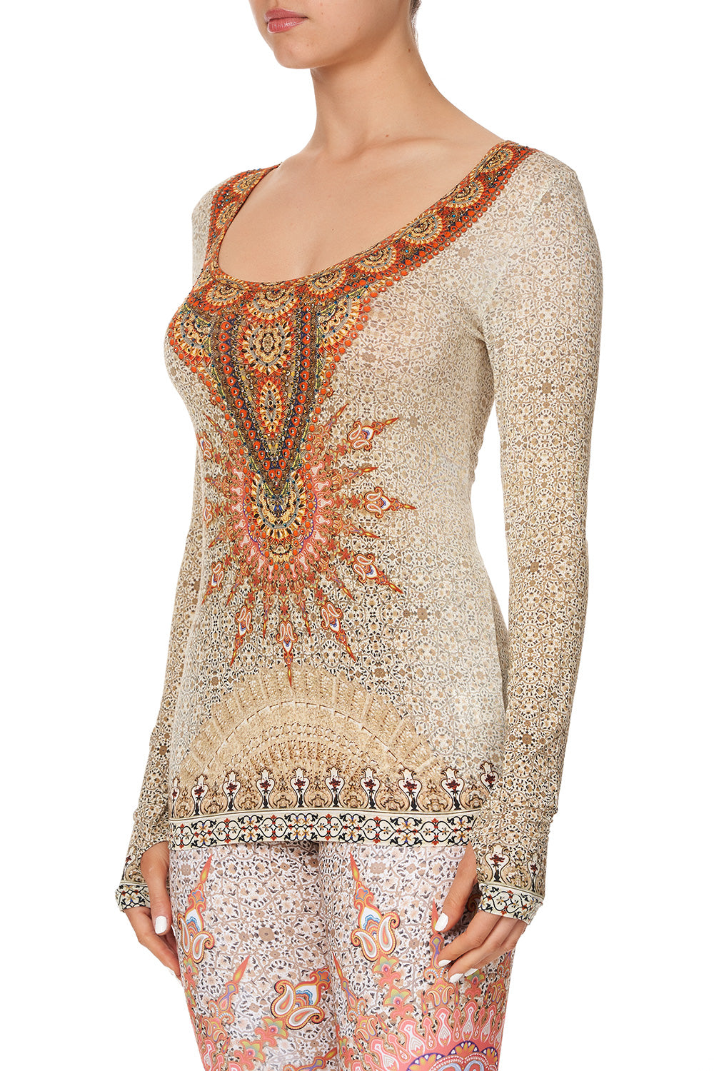 LONG SLEEVE TOP WITH THUMBHOLE TALITHA