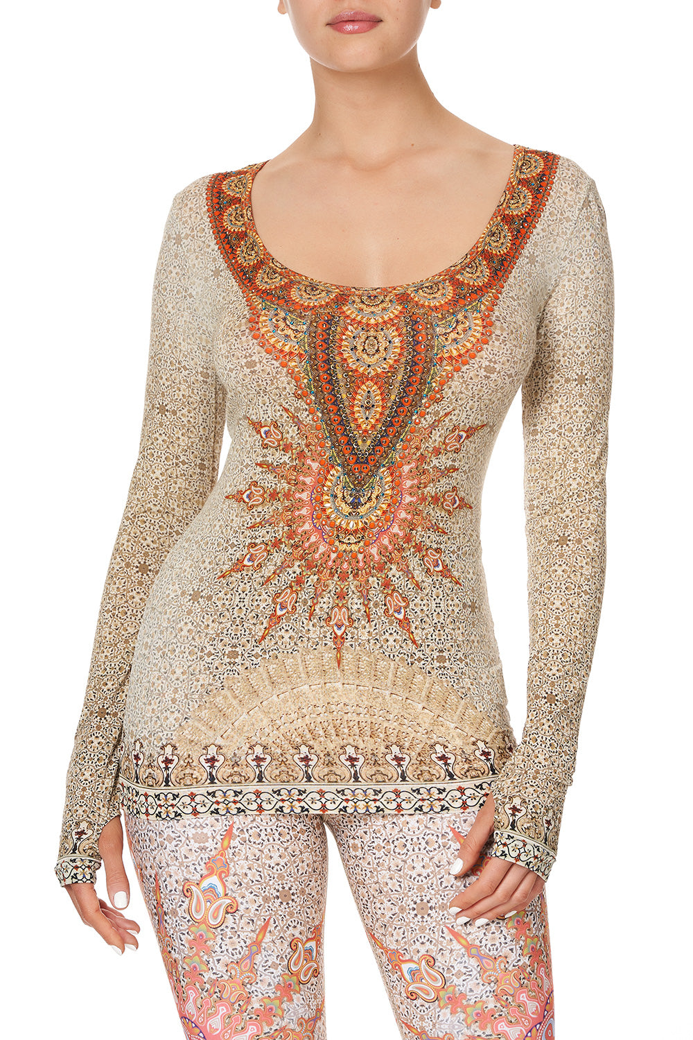 LONG SLEEVE TOP WITH THUMBHOLE TALITHA