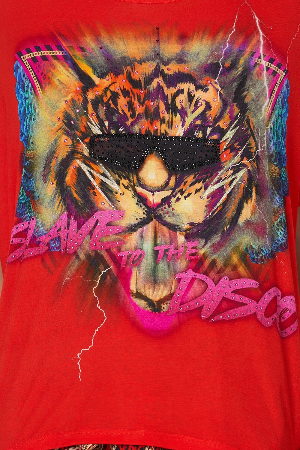 LOOSE FIT ROUND NECK TEE SLAVE TO THE RHYTHM