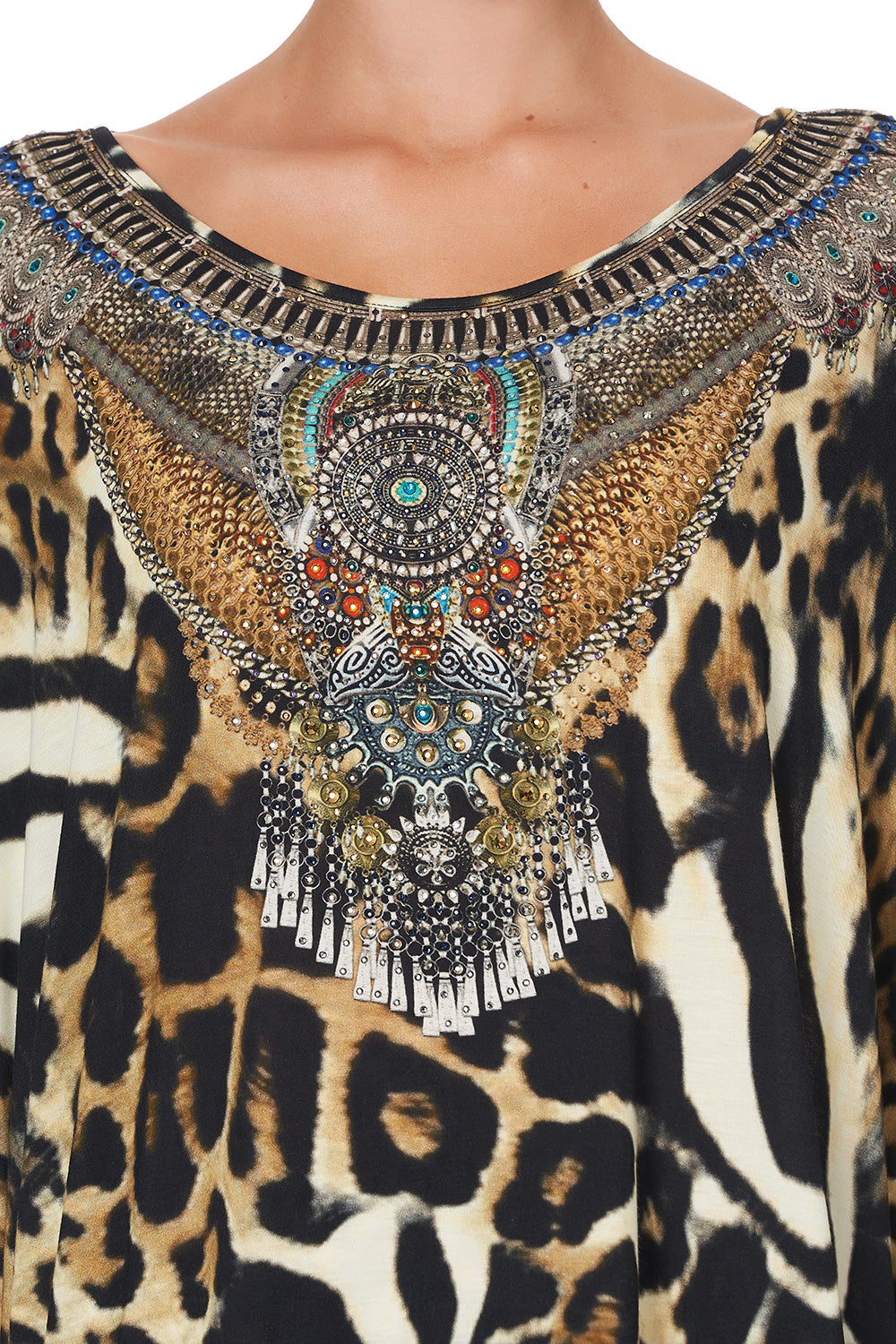 LOOSE FIT ROUND NECK TEE FELINE