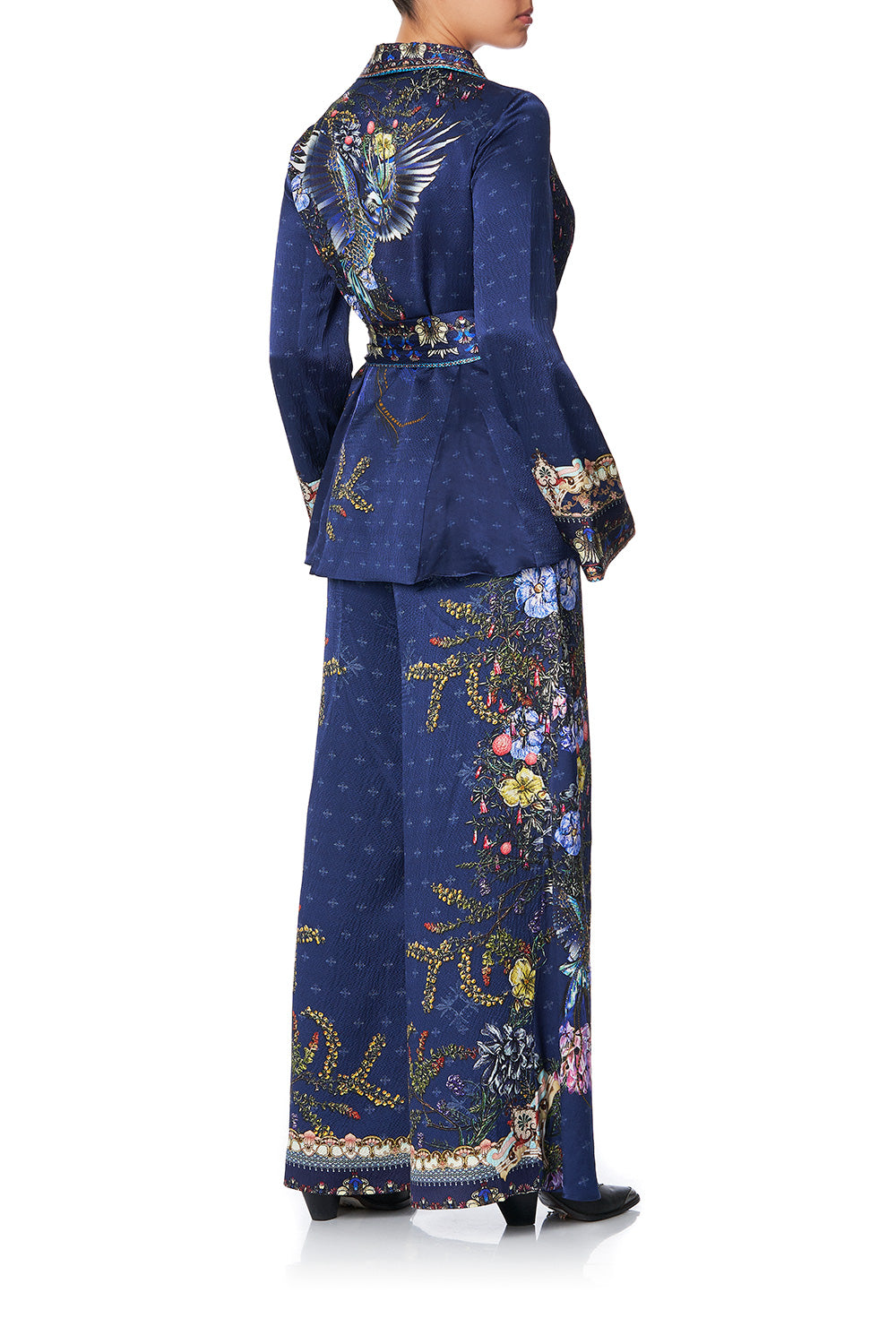 LOOSE JACKET WITH GODETS SOUTHERN TWILIGHT