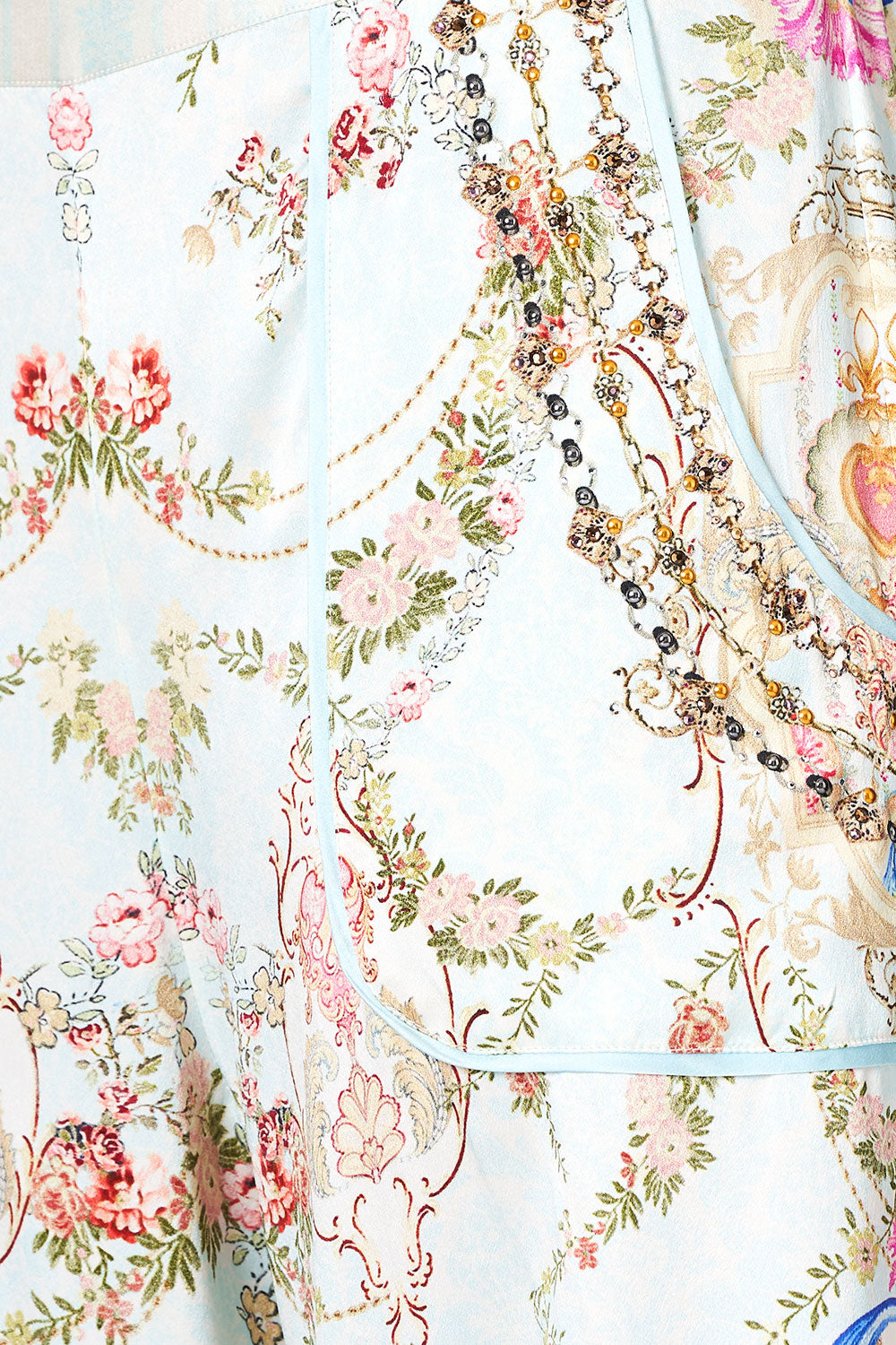 CAMILLA LOUNGE TROUSER WITH CUFFS VERSAILLES SKY