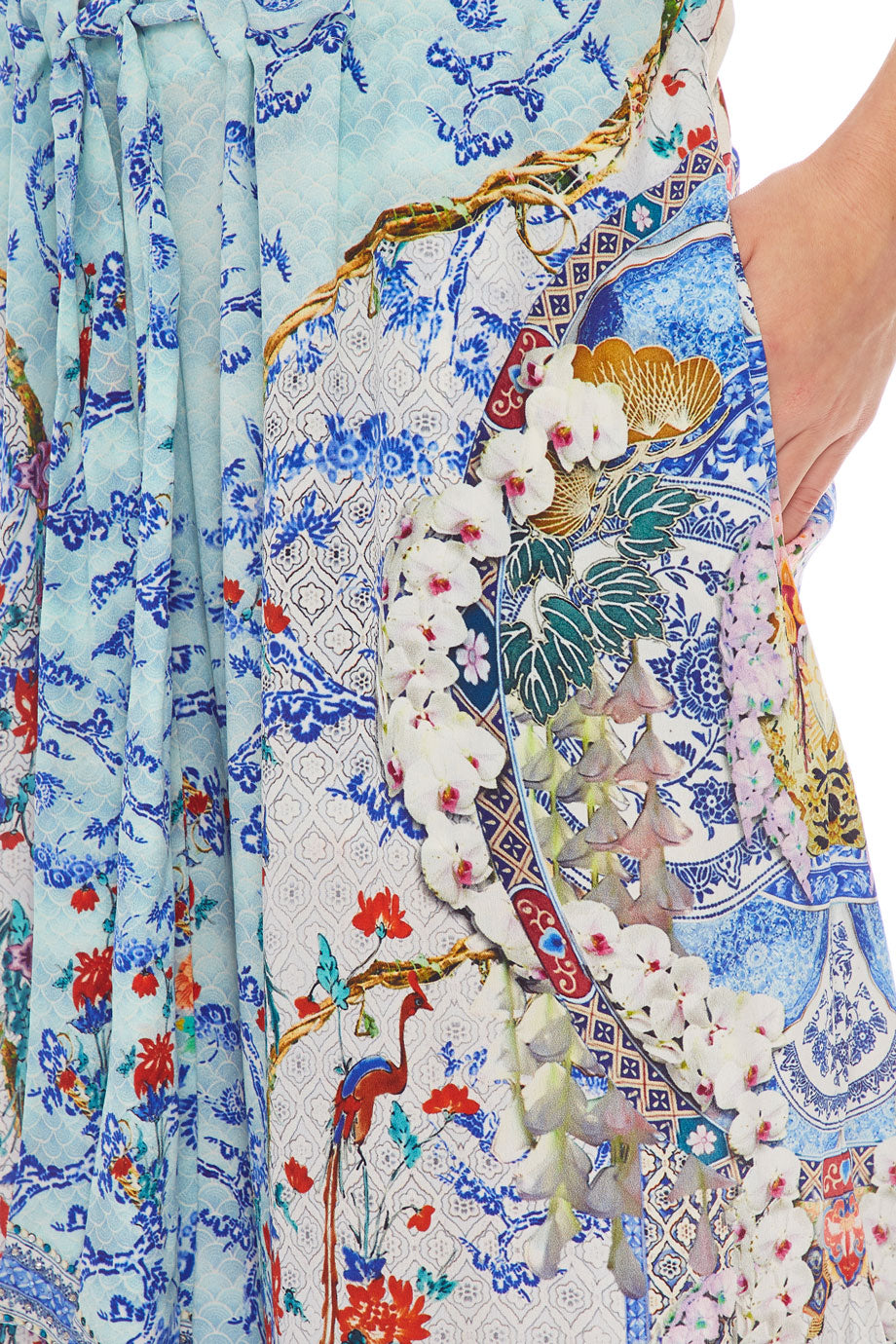 CAMILLA LOUNGE TROUSER W/ TIE WAIST GEISHA GATEWAYS