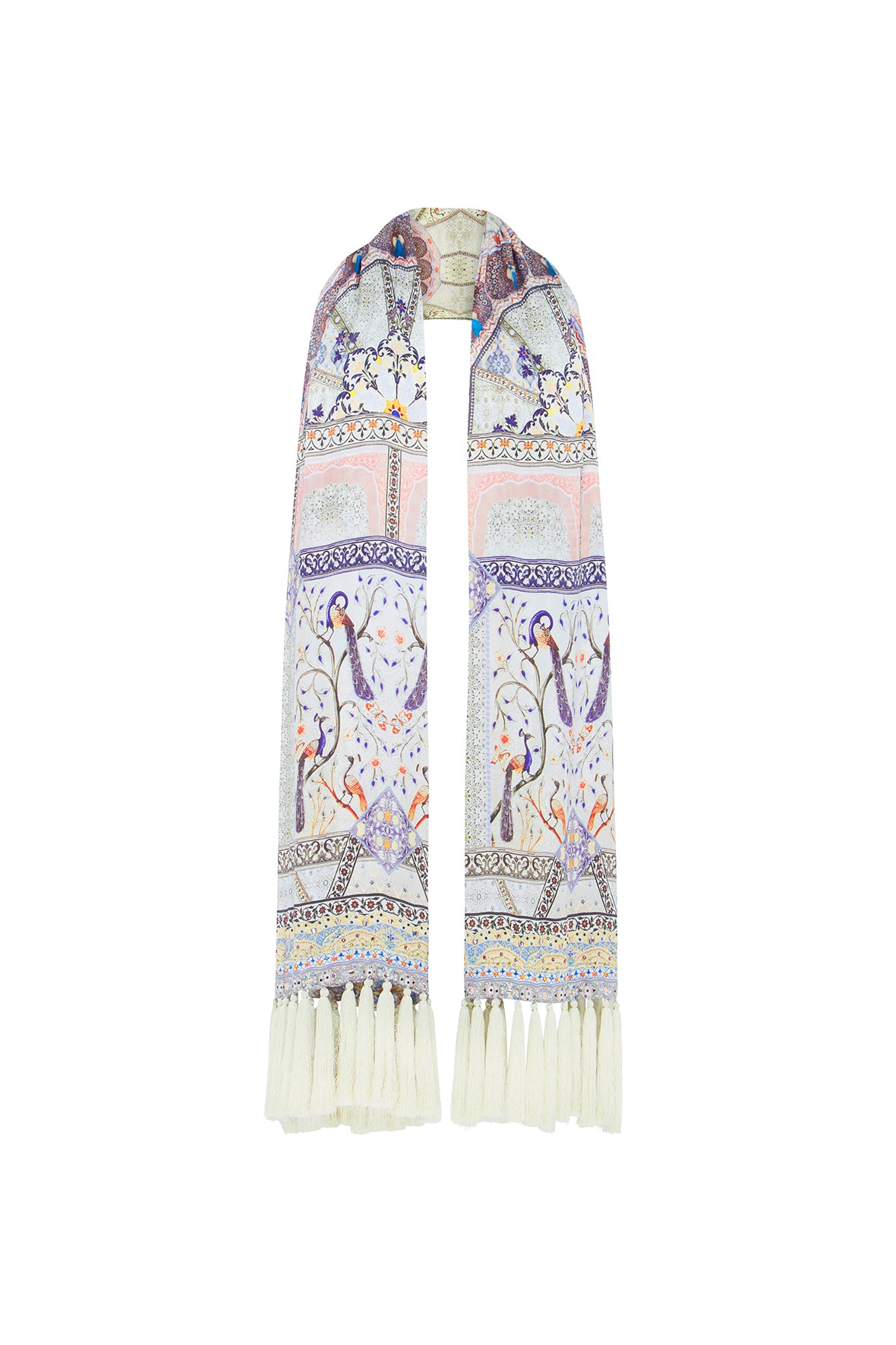 MAMA BAKSHI WRAP SHALL W TASSELS