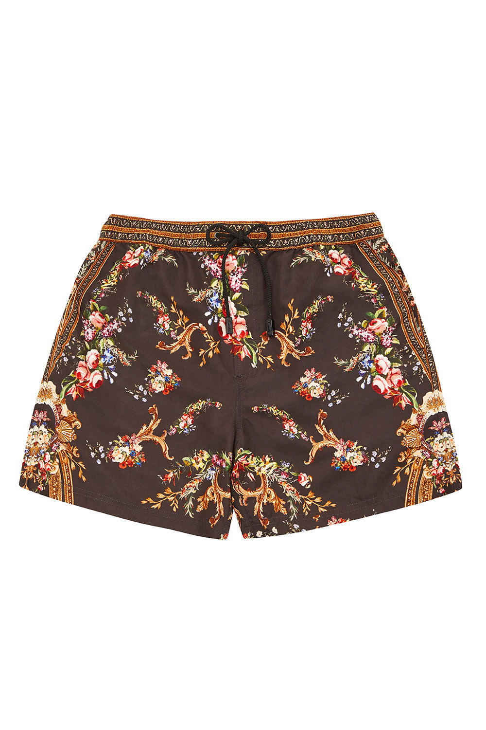 ELASTIC WAIST BOARDSHORT FRIEND IN FLORA