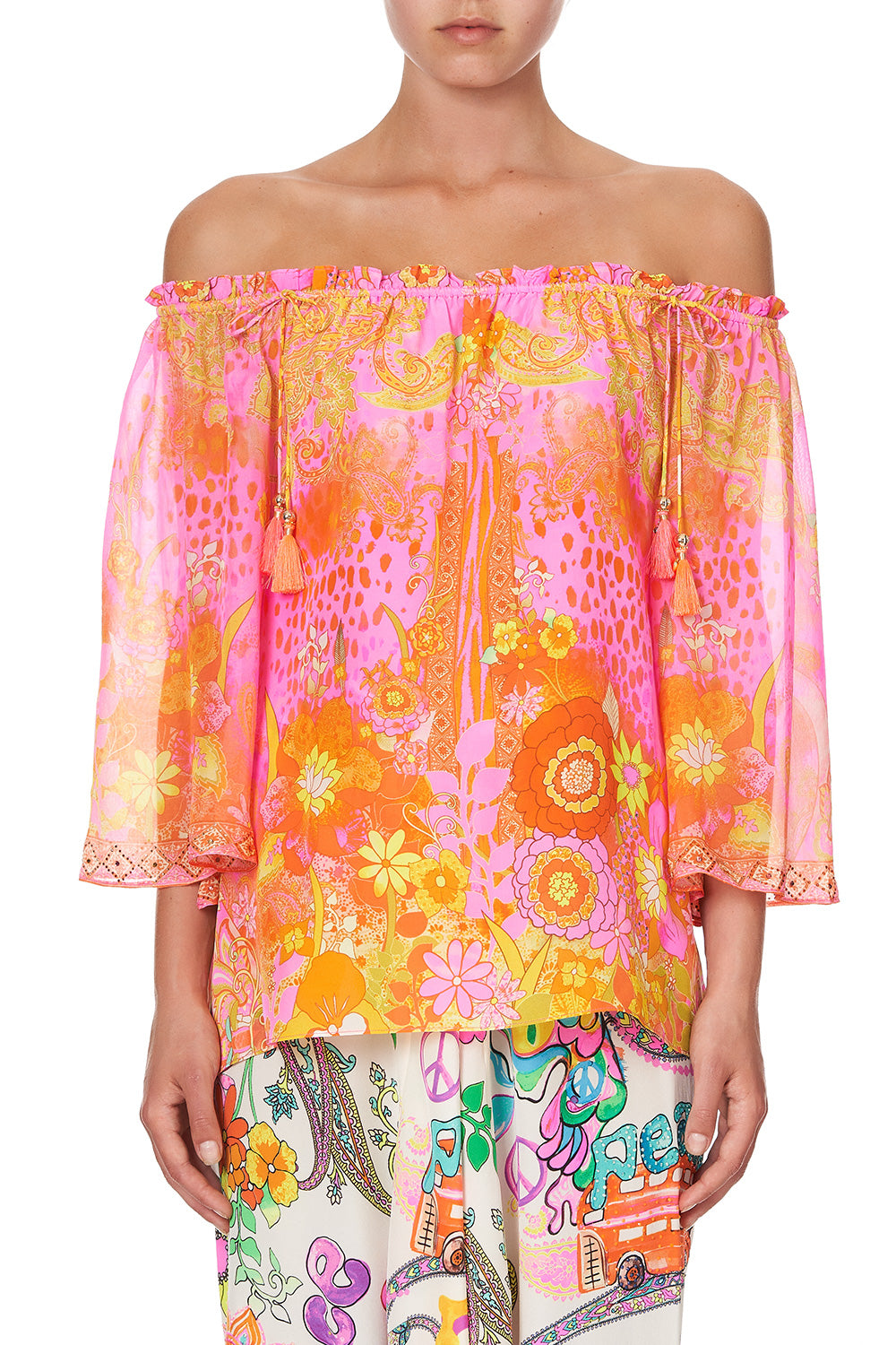 OFF SHOULDER FLARE BLOUSE HAIR HAIR HAIR