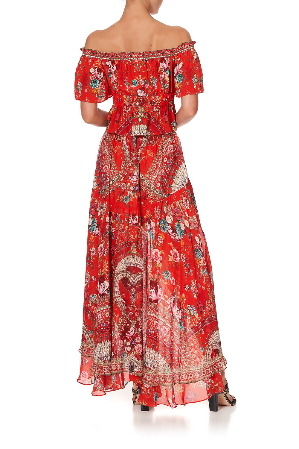 OFF SHOULDER GATHERED TOP CAMEOS CAN CAN