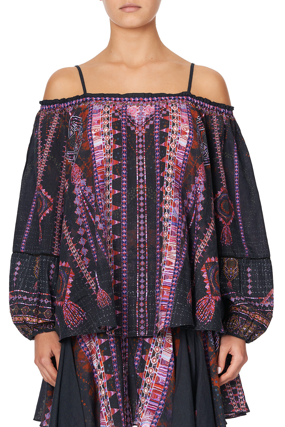 OFF SHOULDER HALTER TOP MINA MINA