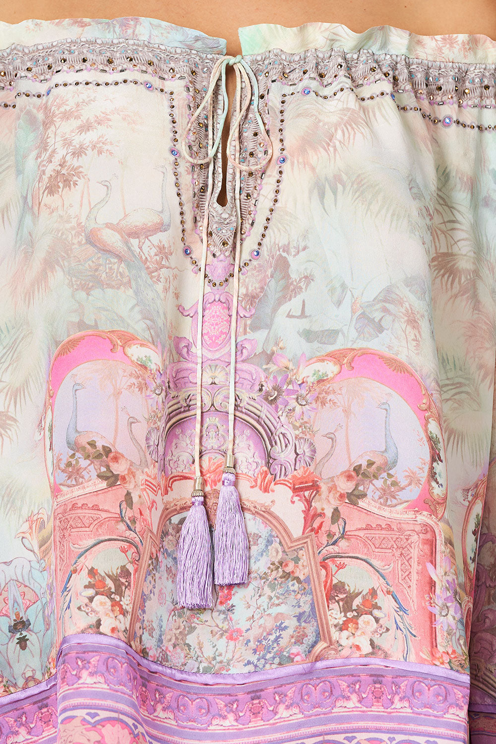 CAMILLA OFF THE SHOULDER BLOUSE ELECTRON LIBRE