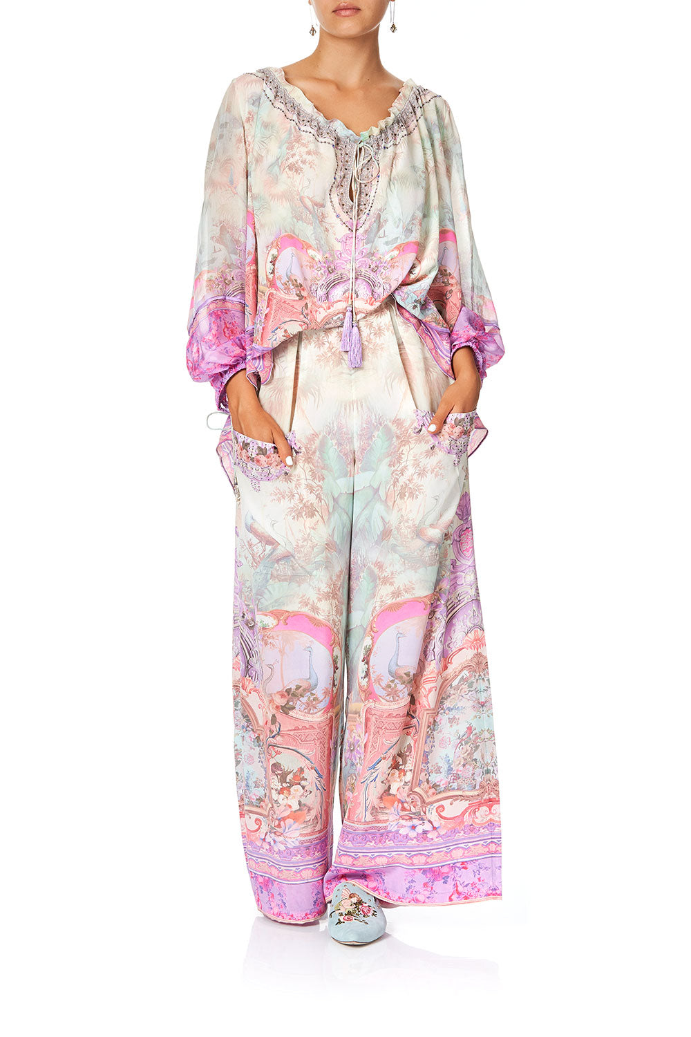 CAMILLA OFF THE SHOULDER BLOUSE ELECTRON LIBRE