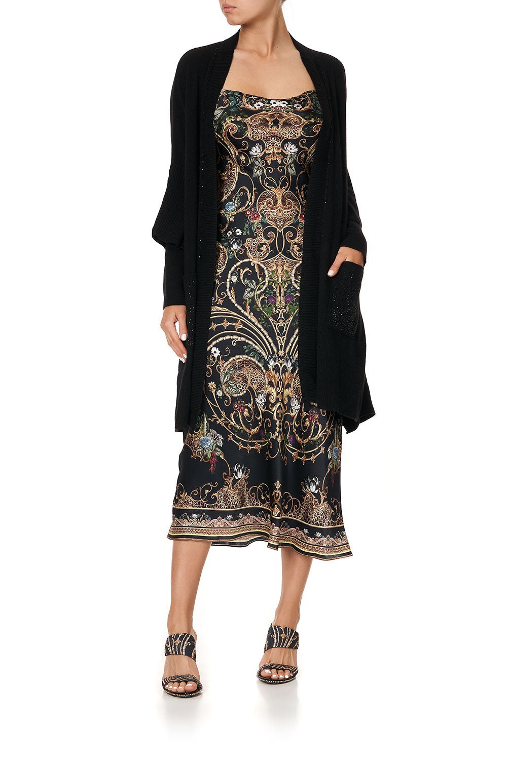 OVERSIZED PATCH POCKET CARDIGAN STUDIO 54