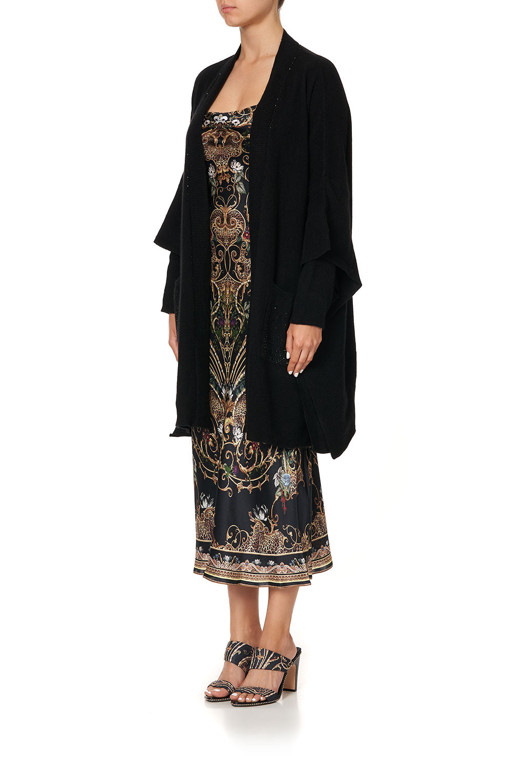 OVERSIZED PATCH POCKET CARDIGAN STUDIO 54