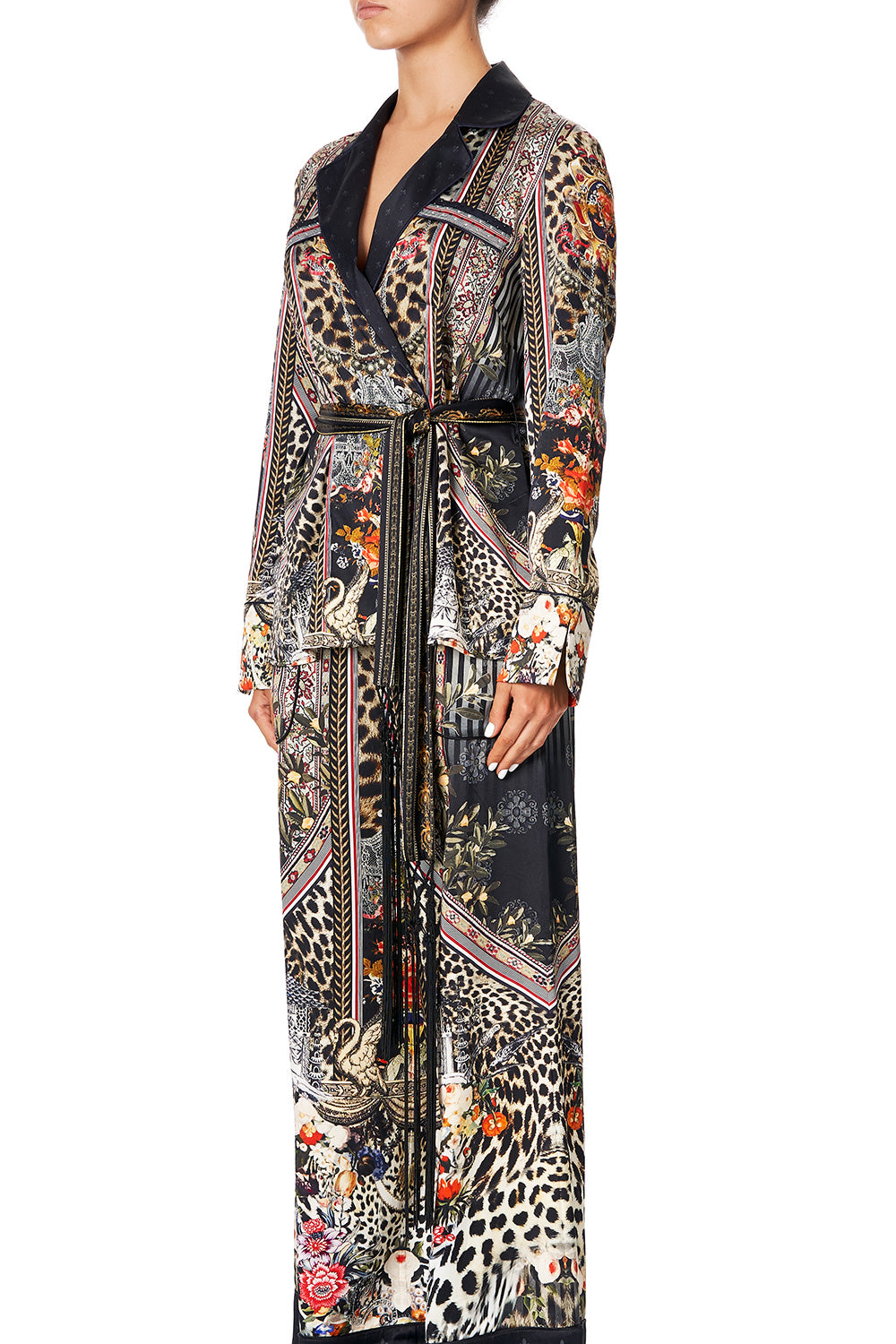 CAMILLA PAJAMA SUIT JACKET MARAIS AT MIDNIGHT