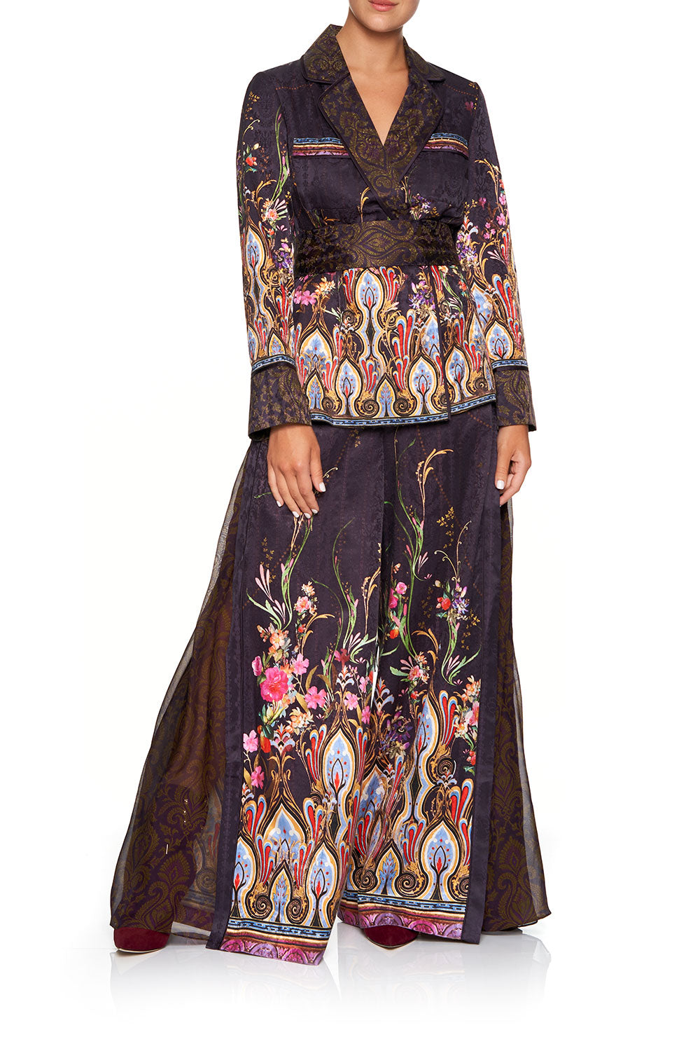 CAMILLA PAJAMA SUIT JACKET WILD FLOWER