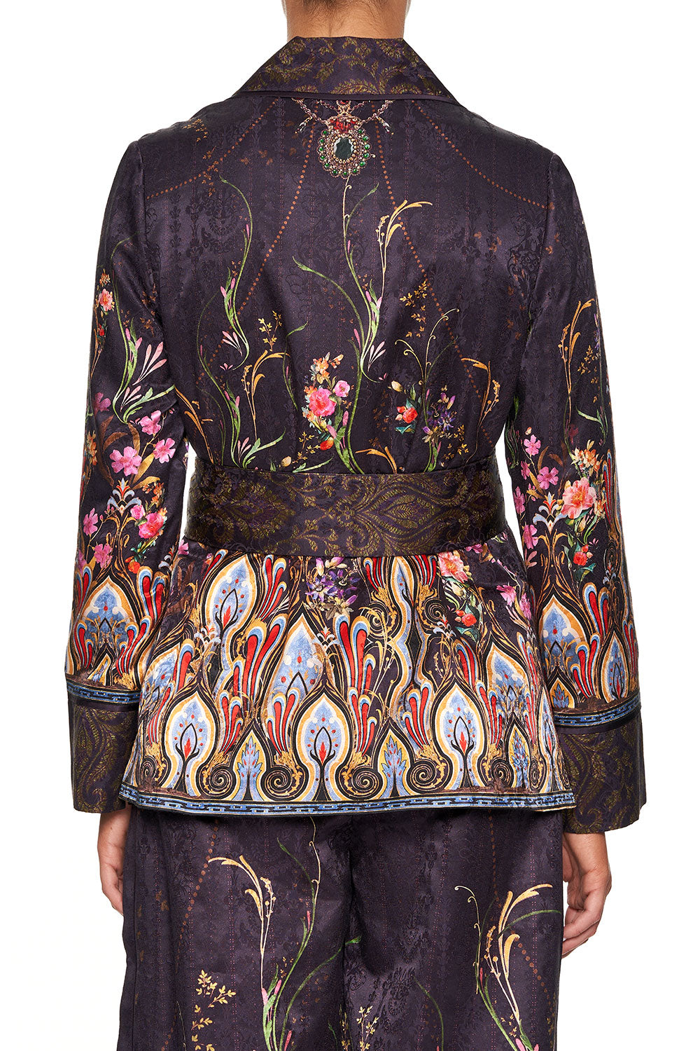 CAMILLA PAJAMA SUIT JACKET WILD FLOWER
