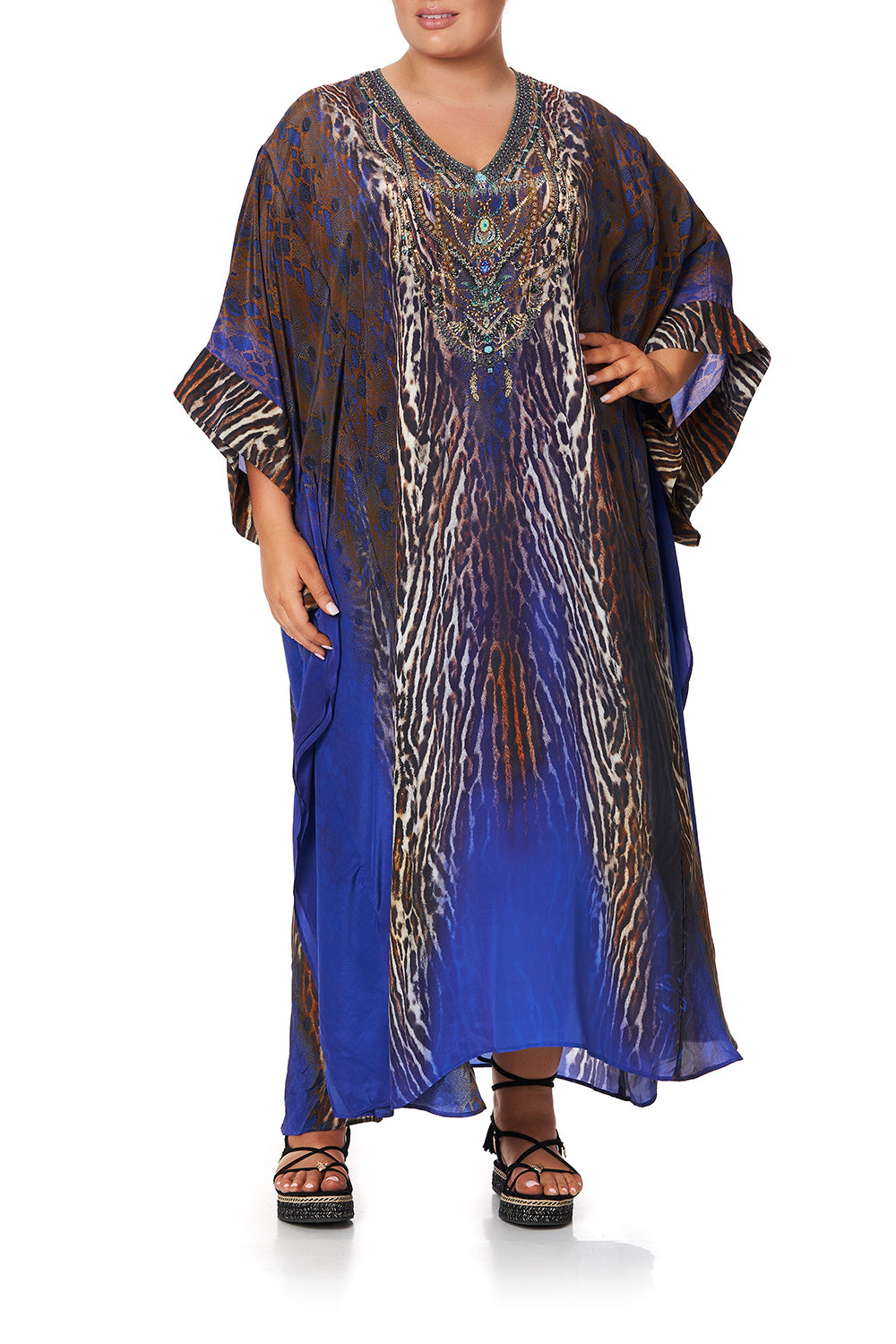 PANELLED SLEEVE KAFTAN KOMODO QUEEN