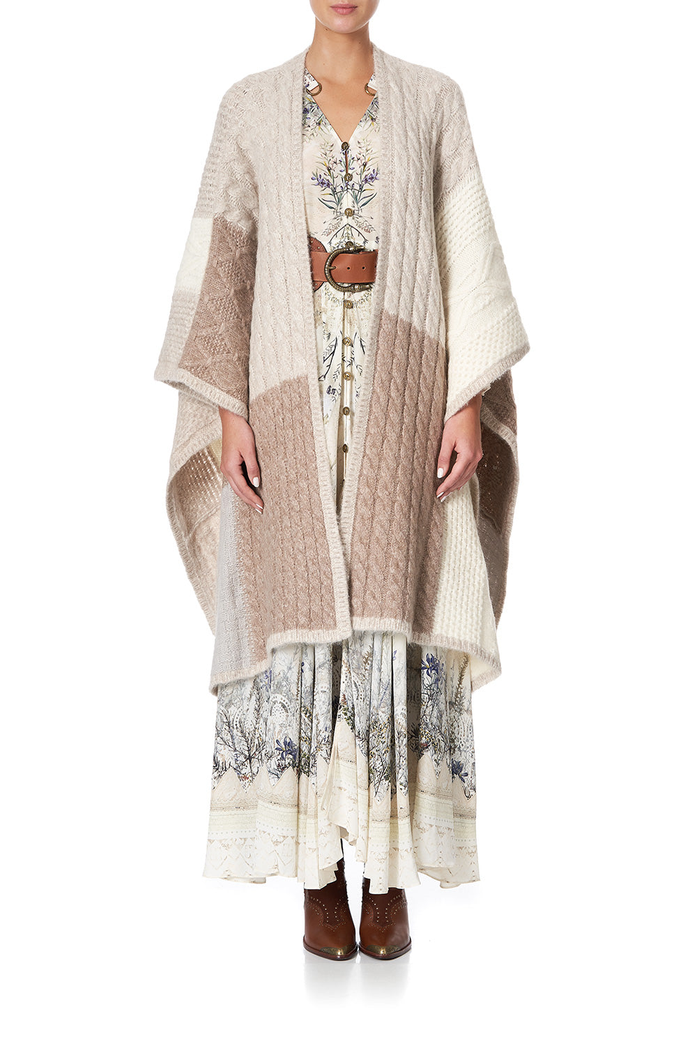 PATCHWORK KNIT THROW OVER COUNTRY DIARIES