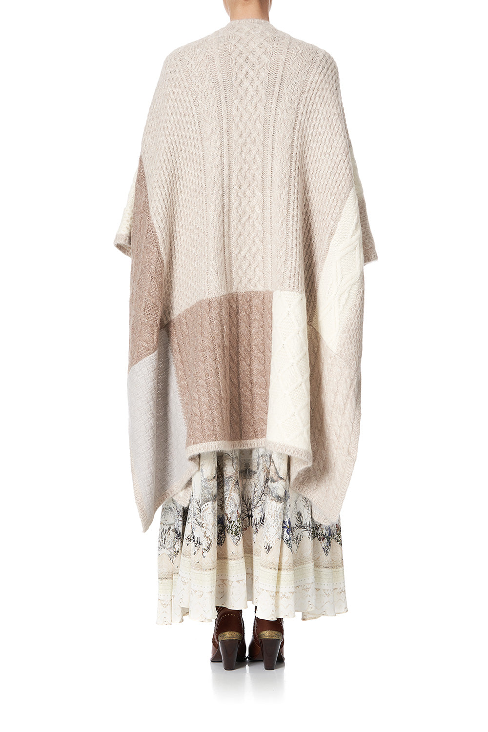 PATCHWORK KNIT THROW OVER COUNTRY DIARIES