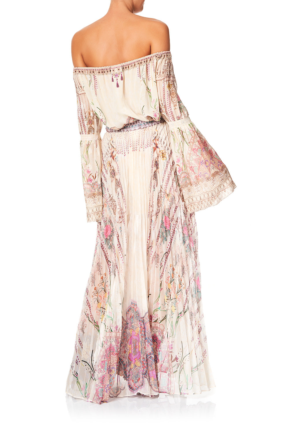 CAMILLA PLEATED FULL HEM SKIRT GOLDEN AGE