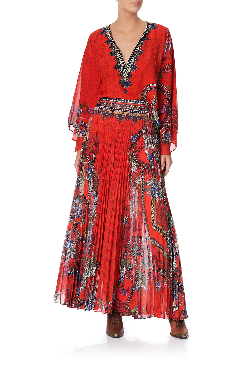 BLOUSE WITH DOUBLE SLEEVE WONDERING WARATAH