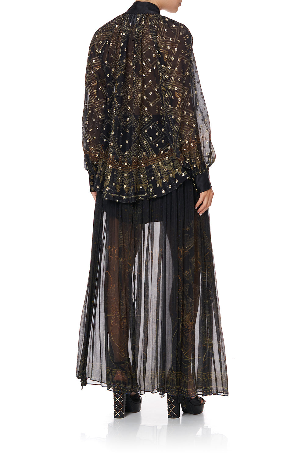 RAGLAN BUTTON UP SHIRT COBRA KING