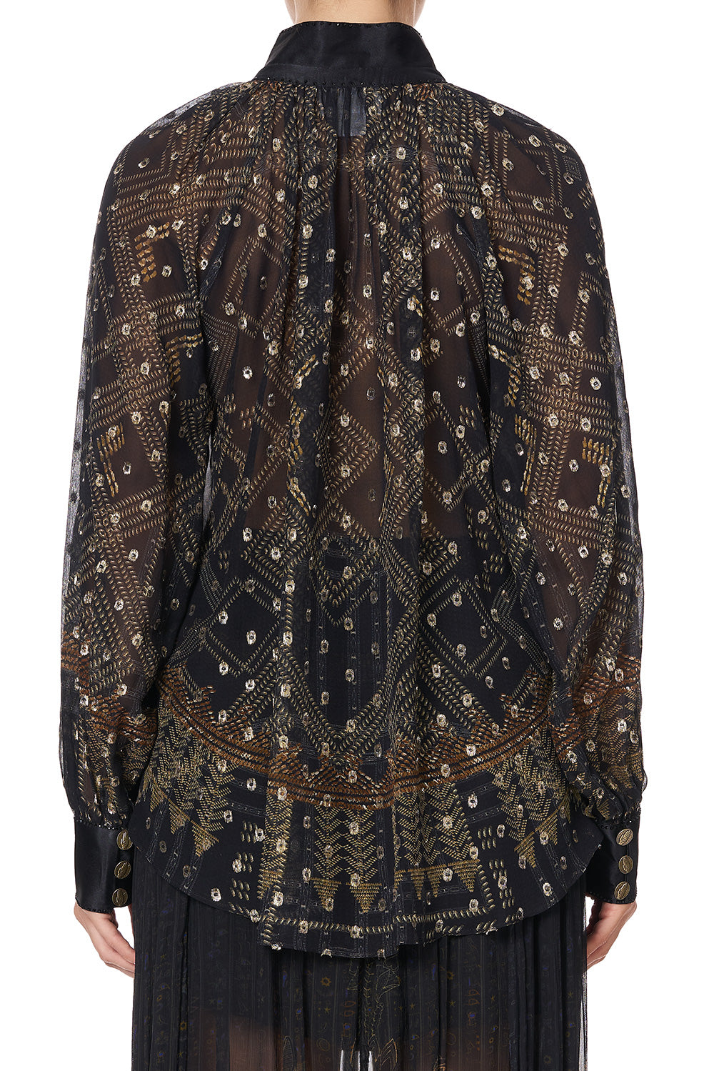 RAGLAN BUTTON UP SHIRT COBRA KING