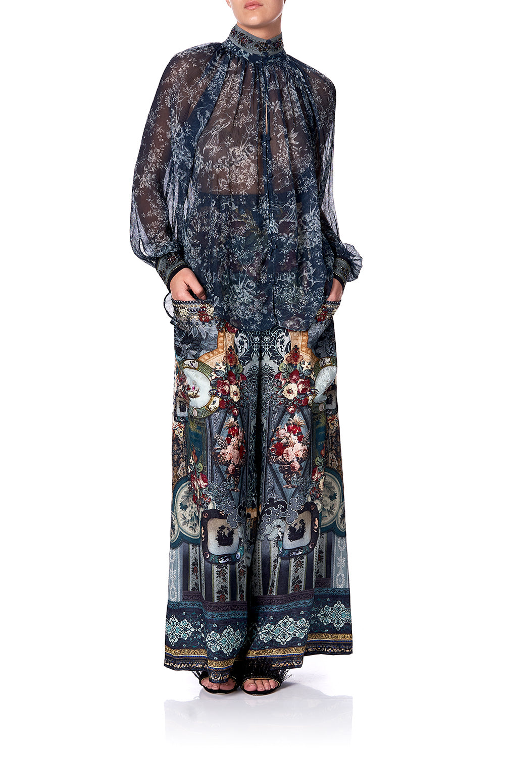 RAGLAN BUTTON UP SHIRT HOTEL BOHEME